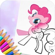 Cute Pony Coloring Book