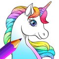 Unicorn Dress Up Coloring Book