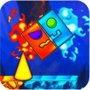 Fire and Water Geometry Dash